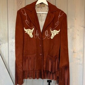 Vintage Geronimo suede fringe 40s-50s